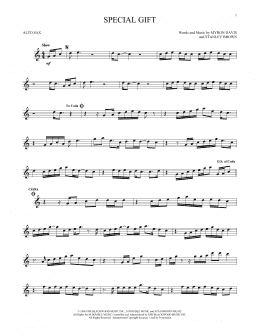 page one of Special Gift (Alto Sax Solo)