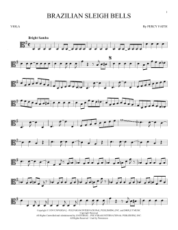 page one of Brazilian Sleigh Bells (Viola Solo)
