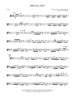 page one of Special Gift (Viola Solo)