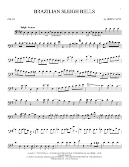 page one of Brazilian Sleigh Bells (Cello Solo)