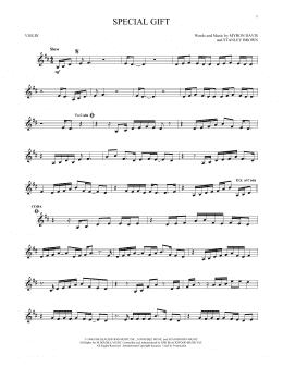page one of Special Gift (Violin Solo)