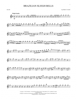 page one of Brazilian Sleigh Bells (Flute Solo)