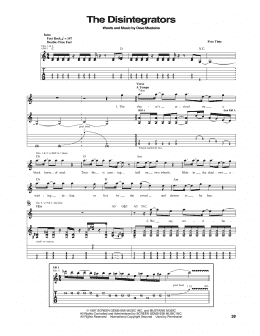 page one of The Disintegrators (Guitar Tab)