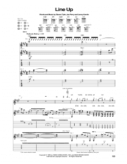 page one of Line Up (Guitar Tab)