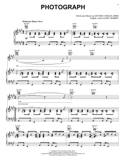 page one of Photograph (Piano, Vocal & Guitar Chords (Right-Hand Melody))