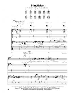 page one of Blind Man (Guitar Tab)