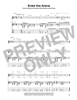 page one of Enter The Arena (Guitar Tab)