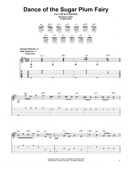 page one of Dance Of The Sugar Plum Fairy (from The Nutcracker) (Easy Guitar Tab)