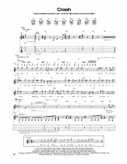 page one of Crash (Guitar Tab)