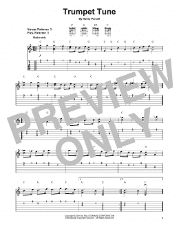 page one of Trumpet Tune (Easy Guitar Tab)