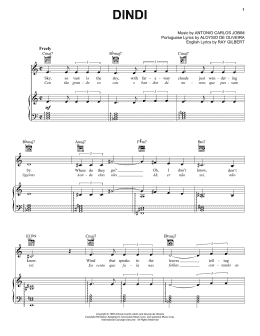page one of Dindi (Piano, Vocal & Guitar Chords (Right-Hand Melody))
