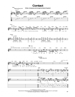 page one of Contact (Guitar Tab)