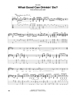 page one of What Good Can Drinkin' Do? (Guitar Tab)