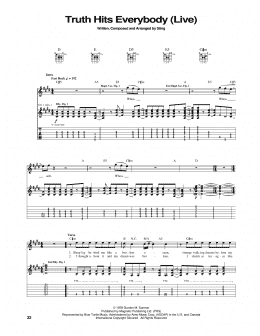 page one of Truth Hits Everybody (Guitar Tab)