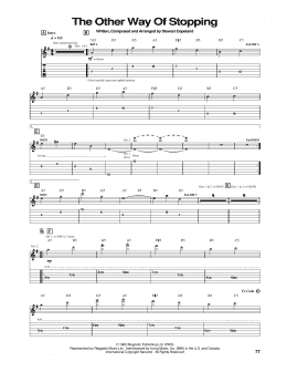 page one of The Other Way Of Stopping (Guitar Tab)