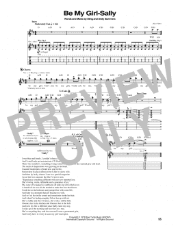page one of Be My Girl (Guitar Tab)