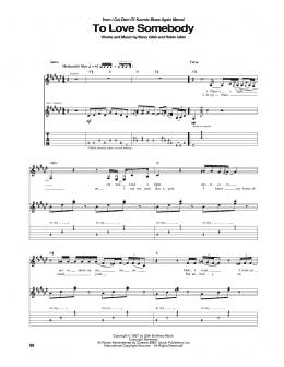 page one of To Love Somebody (Guitar Tab)
