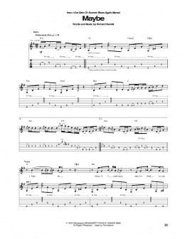 page one of Maybe (Guitar Tab)
