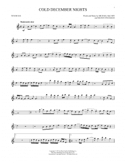 page one of Cold December Nights (Tenor Sax Solo)