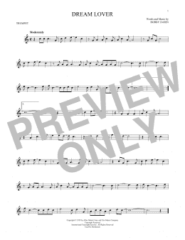 page one of Dream Lover (Trumpet Solo)