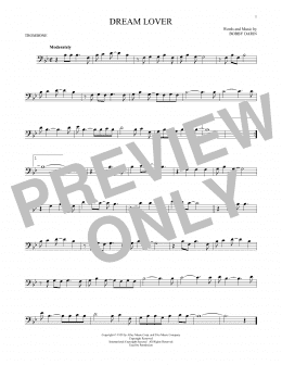 page one of Dream Lover (Trombone Solo)
