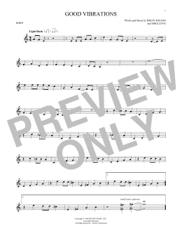 page one of Good Vibrations (French Horn Solo)