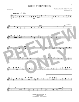 page one of Good Vibrations (Tenor Sax Solo)
