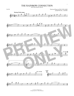 page one of The Rainbow Connection (Flute Solo)