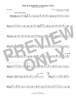 page one of The Rainbow Connection (Trombone Solo)