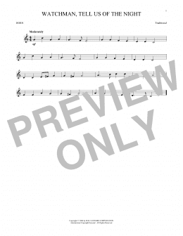 page one of Watchman, Tell Us Of The Night (French Horn Solo)