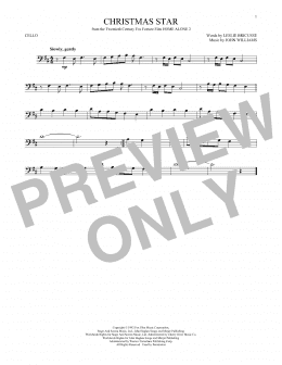 page one of Christmas Star (Cello Solo)
