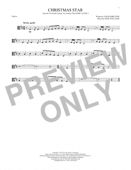 page one of Christmas Star (Viola Solo)