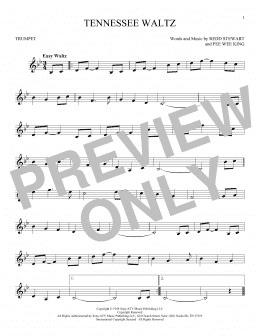 page one of Tennessee Waltz (Trumpet Solo)