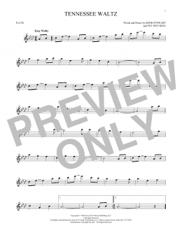 page one of Tennessee Waltz (Flute Solo)