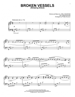 page one of Broken Vessels (Amazing Grace) (arr. Phillip Keveren) (Piano Solo)