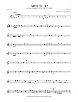 page one of Under The Sea (Trumpet Solo)