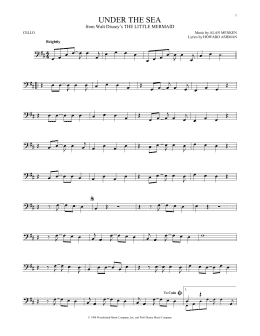page one of Under The Sea (from The Little Mermaid) (Cello Solo)