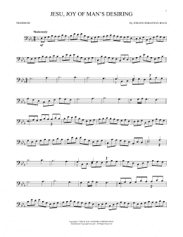 page one of Jesu, Joy Of Man's Desiring (Trombone Solo)