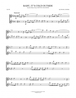 page one of Baby, It's Cold Outside (Flute Solo)