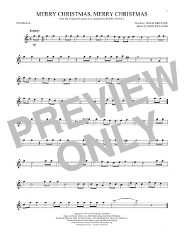 page one of Merry Christmas, Merry Christmas (Tenor Sax Solo)