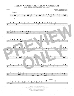 page one of Merry Christmas, Merry Christmas (Cello Solo)