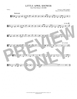 page one of Little April Shower (Viola Solo)