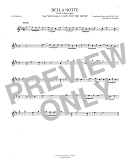 page one of Bella Notte (This Is The Night) (from Lady And The Tramp) (Tenor Sax Solo)