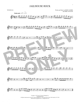 page one of Jailhouse Rock (Tenor Sax Solo)