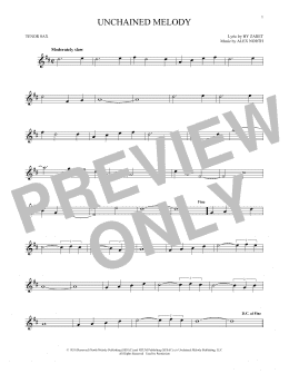 page one of Unchained Melody (Tenor Sax Solo)