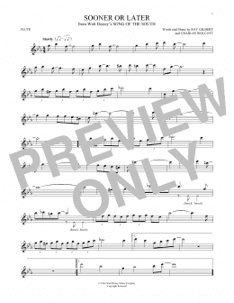 page one of Sooner Or Later (Flute Solo)
