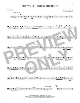 page one of Put Your Hand In The Hand (Trombone Solo)