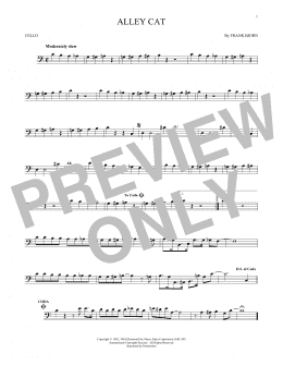 page one of Alley Cat (Cello Solo)