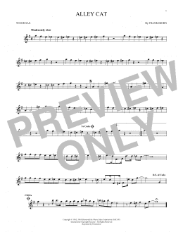 page one of Alley Cat (Tenor Sax Solo)