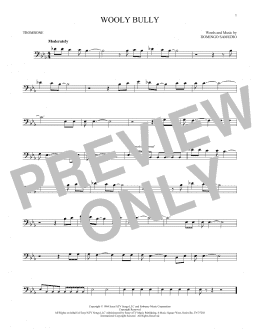 page one of Wooly Bully (Trombone Solo)